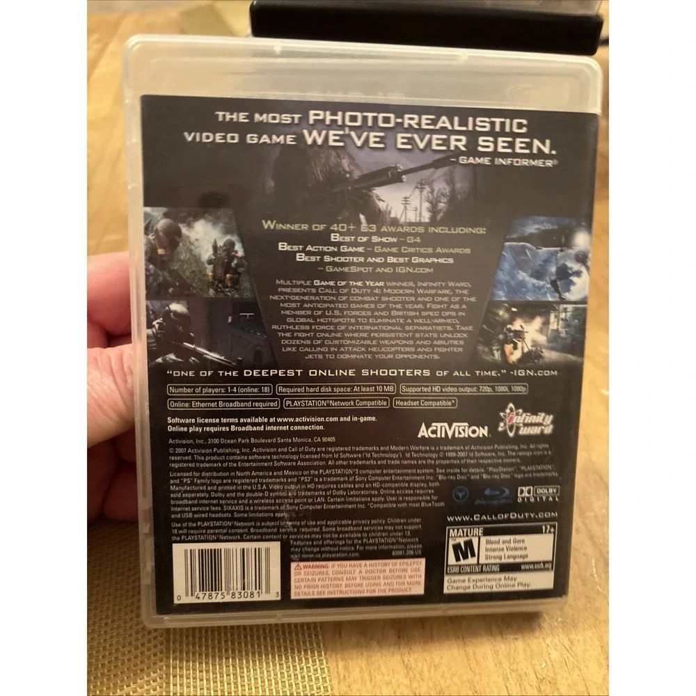 Call of Duty 4 Modern Warfare PS3 PlayStation 3 - Complete CIB Tested